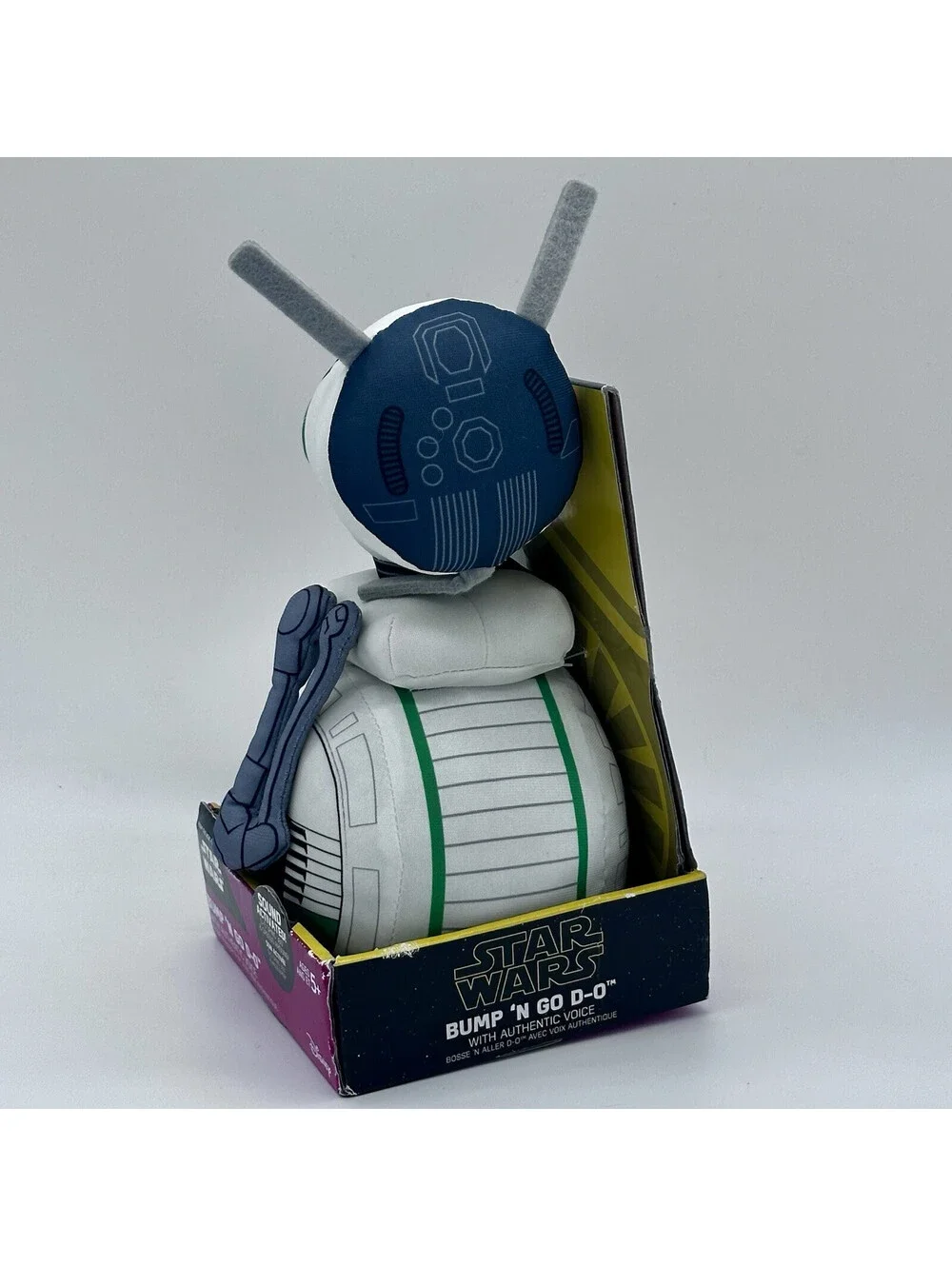 Star Wars Bump 'N Go D-O Plush 8 Inch w/ Voice Sounds Activated Disney NEW